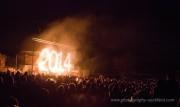 The crowd and the Calton Hill fire sculpture for 2014