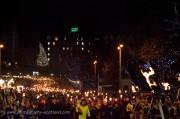 Torchlit procession on The Mound