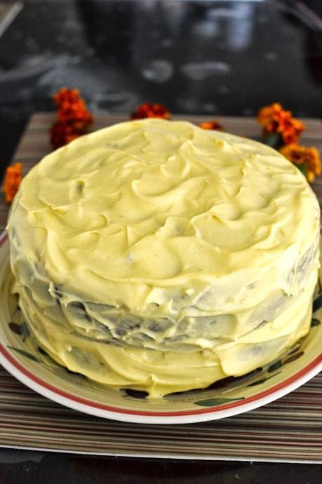 Eggless Mango Cake