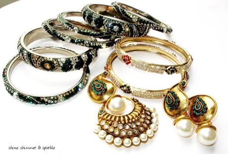 faux-emerald-ethnic jewellery