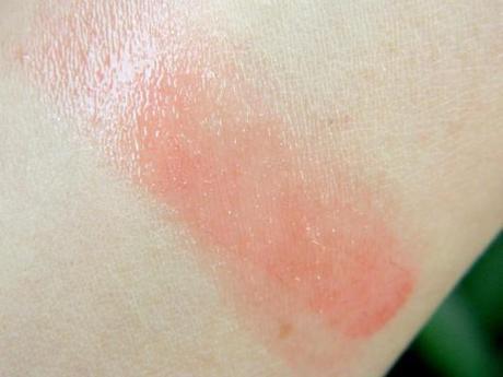 Nivea Fruity Shine Strawberry Lip Balm Swatch