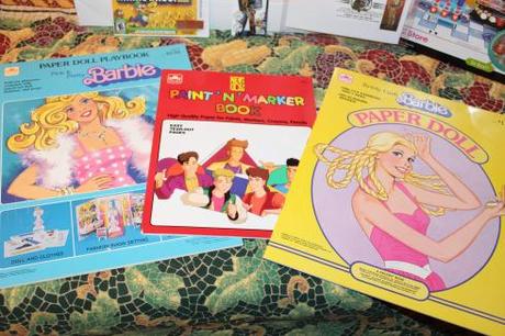 Barbie Paper Dolls and NKOTB coloring book