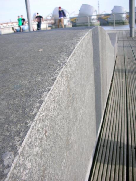 Thames Barrier Park, London - Undulating Bench