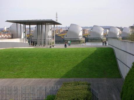 Thames Barrier Park, London - Inclined Lawn