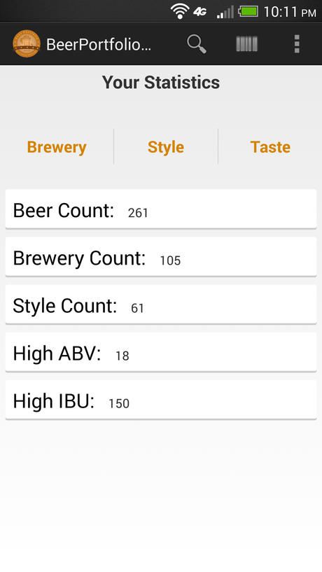 Giving Beer Portfolio Pro for Android a test run Beer Portfolio Pro - screenshot