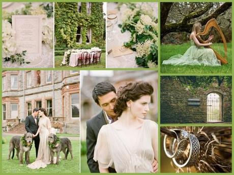 Celtic wedding collage