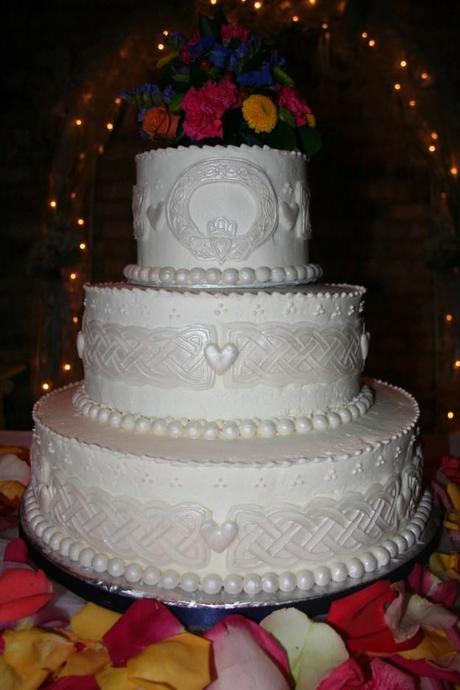 Wedding cake with Celtic symbols