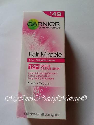 Garnier Fair Miracle 2 in 1 Fairness Cream