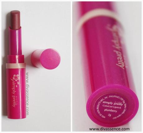 Avon Simply Pretty Colorlast Lipstick in Plumberry: Review/Swatch/LOTD
