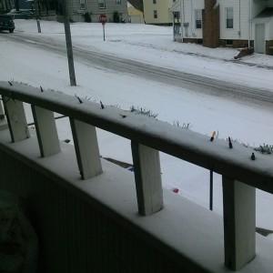 The view outside my door at 10:30 a.m. when all kids would still be in school for over an hour.