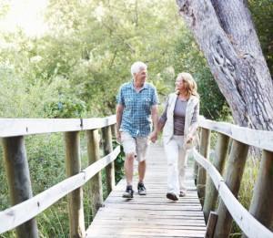 Senior Couple Walking