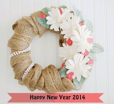 Happy New Year and an update Wreath to match the season