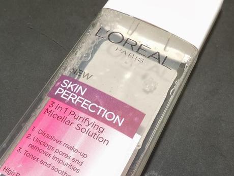 L'oreal Paris' 3 in 1 Purifying Micellar Solution Review.