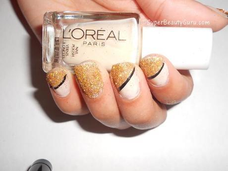 How to use loose glitter on nails