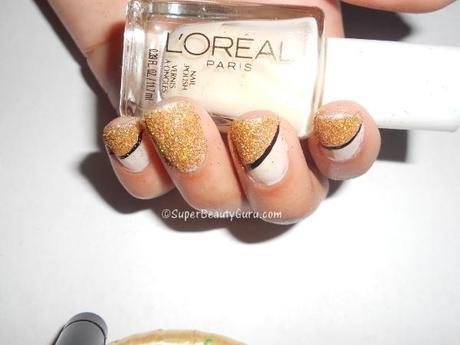 How to make glitter nail designs