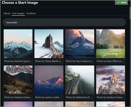 NightCafe Start images Feature 