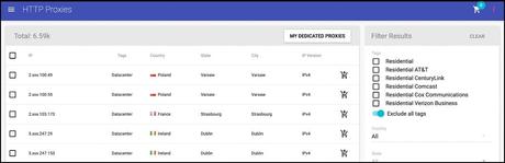 HTTP Proxies List