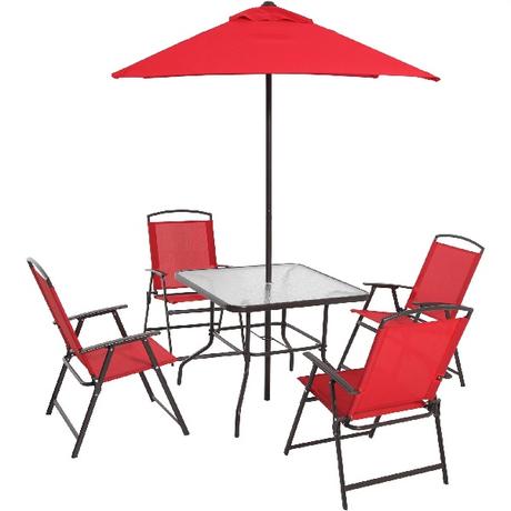 6 Piece Outdoor Patio Dining Set