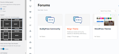 Reign Theme For BBpress: Best WordPress Forum Theme Card Layout - Reign Theme For BBpress