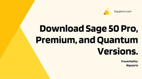 Download Sage 50 Download Sage 50