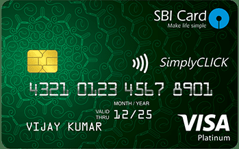 SBI SimplyClick Credit Card