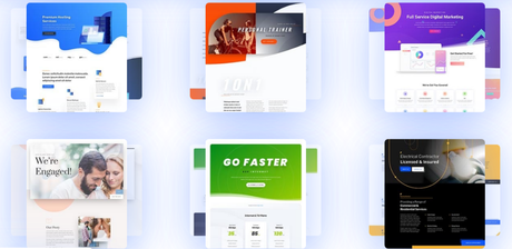Pre-made templates divi feature
