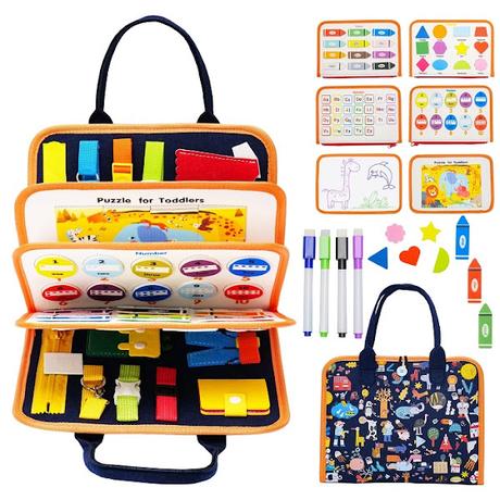 Not just for toddlers, but great for those with autism, stroke, and Alzheimer's! Montessori Educational Sensory / Busy Board