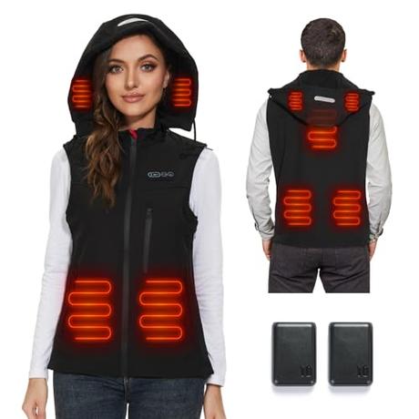 Fleece Heated Vest with Heating Hood