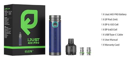 Eleaf iJust AIO Pro Mod $14.59 | Vape Kit $16.49