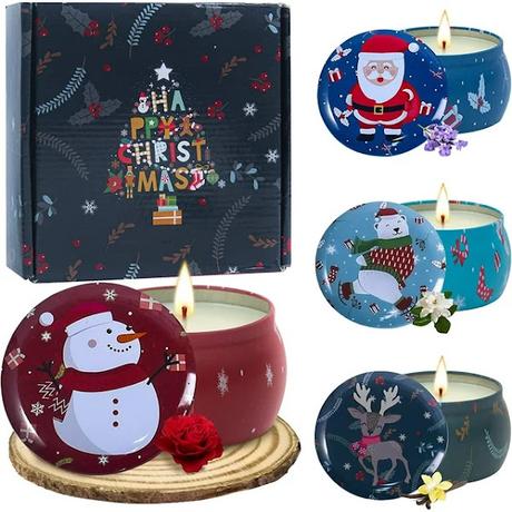 Christmas Scented Candles Gift Set