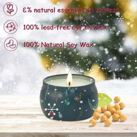 Christmas Scented Candles Gift Set