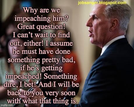 McCarthy Explains Why Biden Must Be Impeached (SATIRE)