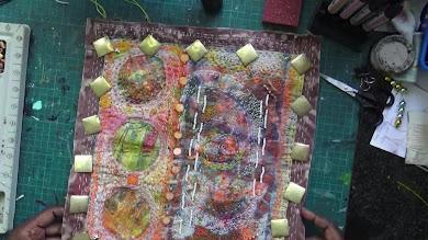 Material Mondays - Part 3 Stitched Wall-Hanging -  A Journey of Creative Serenity