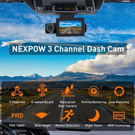 4k Dash Camera Front and Rear