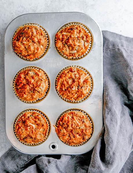 Healthy Apple Carrot Muffins