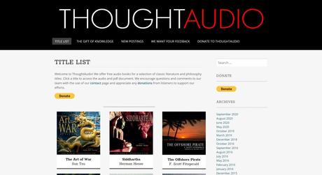 Thought Audio- best audiobook bay alternatives