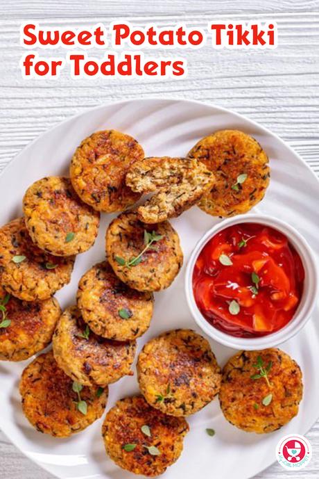 Toddler food introduction can be a wonderful experience for parents as well as for the little ones. Sweet potato tikkis for toddlers are a great choice.