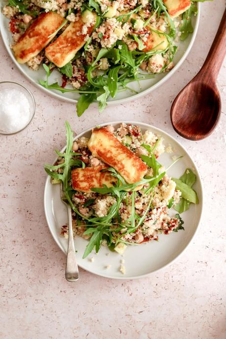 Halloumi and couscous salad Halloumi and couscous salad
