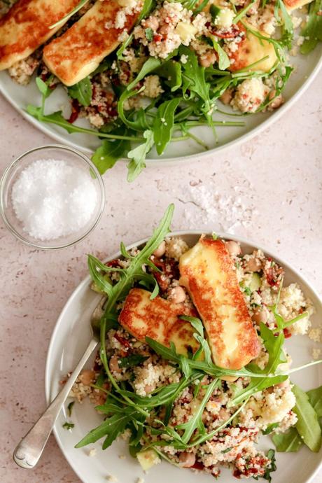 Halloumi and couscous salad Halloumi and couscous salad