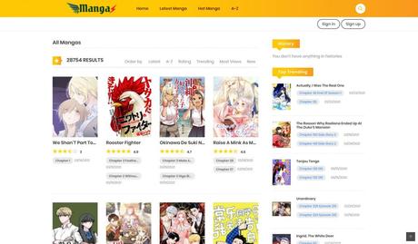 MangaZ- best mangastream alternatives