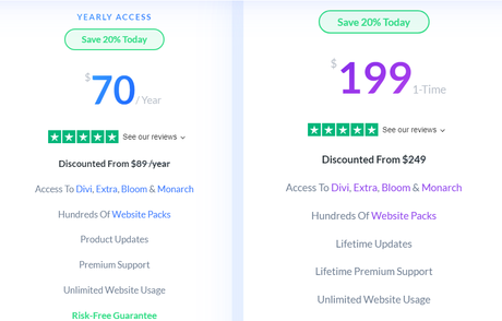 divi pricing
