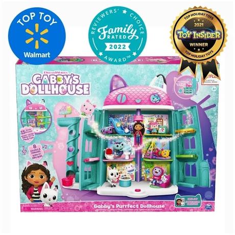 Gabby's Dollhouse, 2ft Tall with Sounds, 15 Pieces