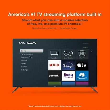We've been streaming TV for FREE for years! 75-inch Class 4K UHD (2160P) LED Frameless Roku Smart TV