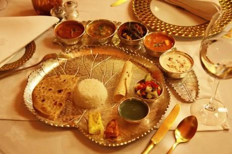 a lavish rajasthani thali