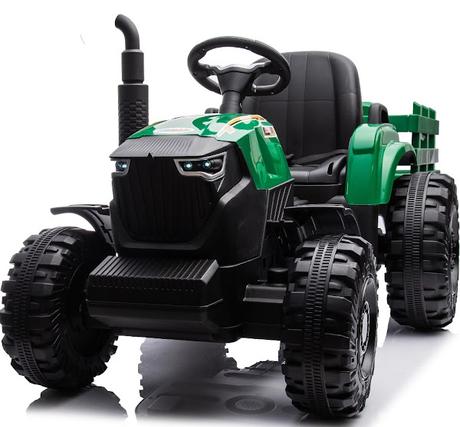 Kids Ride-On Tractor with Trailer and Remote