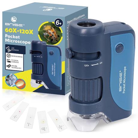 Mini Handheld Microscope W/ LED Light