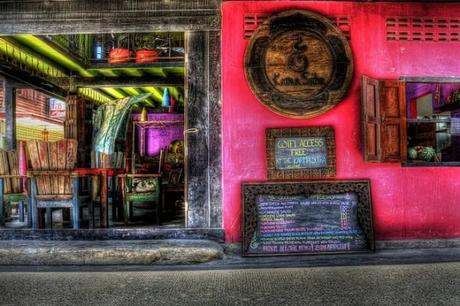 A view of the entrance to the Karma Sutra rest bar in Bophut