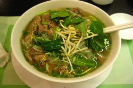Pho bo or beef pho, and pho ga or chicken pho