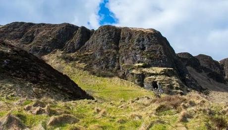 A panoramic view of the mountain caves which can be included in the list of places to visit in Deoghar