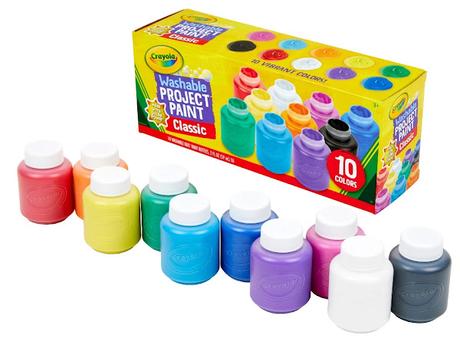 Crayola Washable Kids' Paint Set, 10-Colors